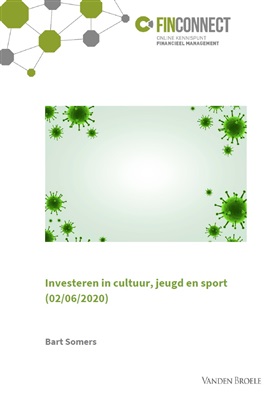 87,3 miljoen euro uit het noodfonds voor investeringen door lokale besturen in cultuur-, jeugd- en sportverenigingen.